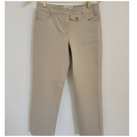 Vintage 2000' Prada Crop Beige Khaki Pants SZ 38 - Picture 1 of 12